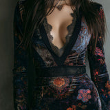 Marisol™ | Boho lilleline sametmini kleit