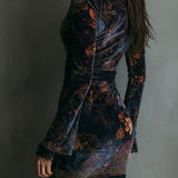 Marisol™ | Boho lilleline sametmini kleit