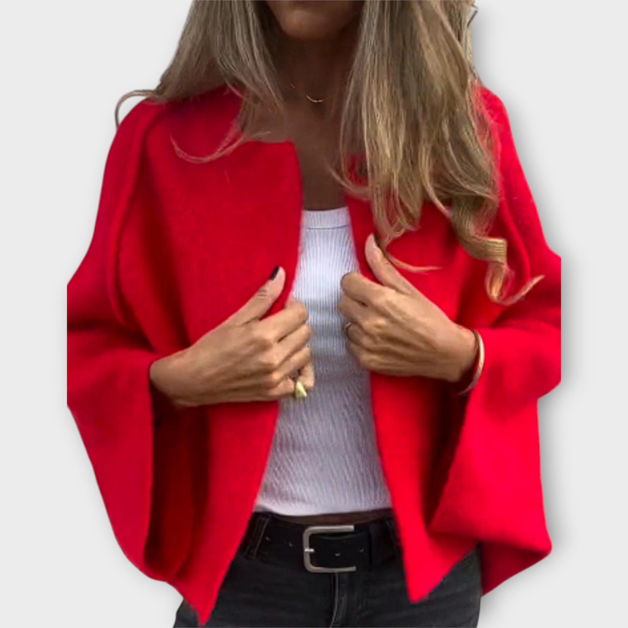 Elegantne kardigan minimalistliku disainiga