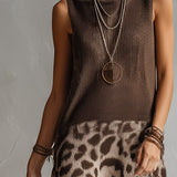 Amelia™ | Leopardiga Kootud Midi Kleid