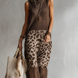 Amelia™ | Leopardiga Kootud Midi Kleid
