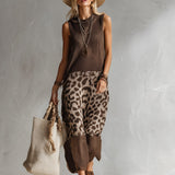 Amelia™ | Leopardiga Kootud Midi Kleid