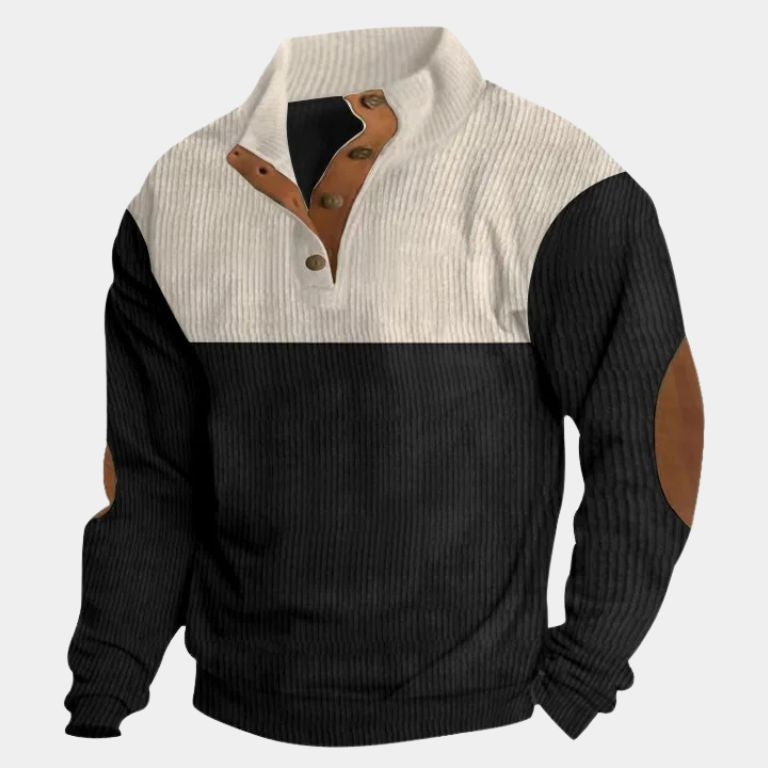 DUMONT LYON | KÕRGE KAELUSEGA KORDUROOST PULLOVER MEESTELE