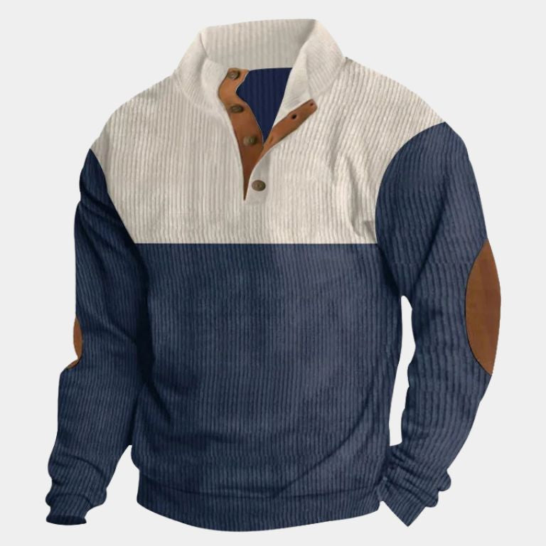 DUMONT LYON | KÕRGE KAELUSEGA KORDUROOST PULLOVER MEESTELE