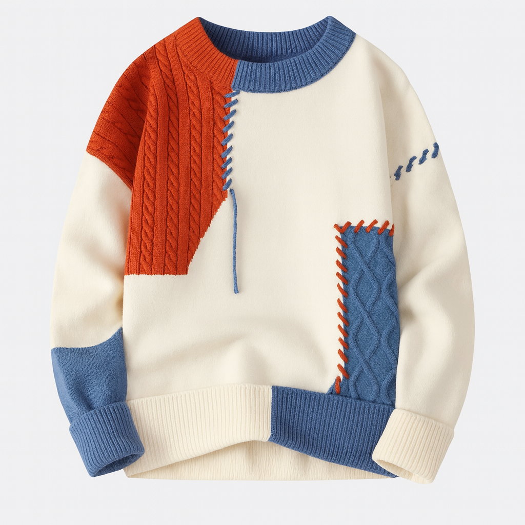 DUMONT LYON | PULL PATCHWORK MEESTELE
