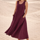 Karin | Mugav A-Liini Midi Kleid