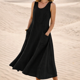 Karin | Mugav A-Liini Midi Kleid