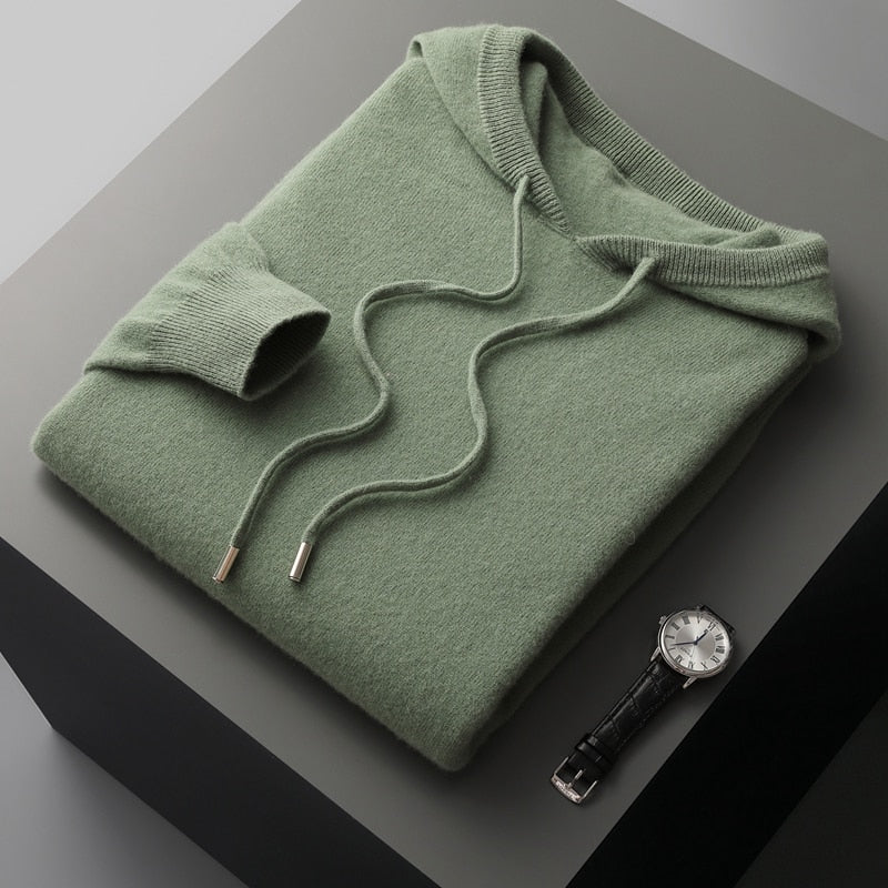 DUMONT LYON | MEESTELE PEHME JA ELEGANTNE KAPUUTSWEATER