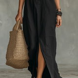Celine™ | Vedel V-kaelus Nupud Maxi Kleid