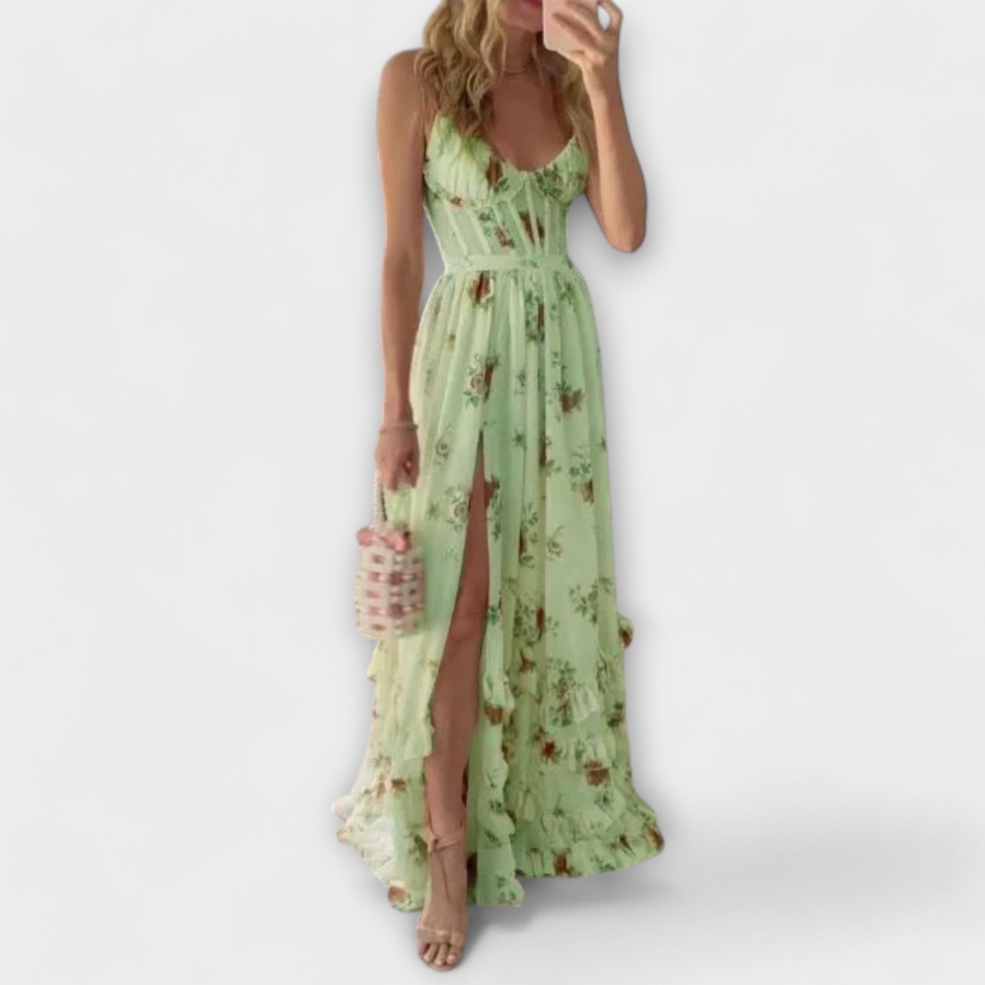 Joana - Lillemustriga Kleid