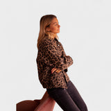 Roosa - Moodne leopardimustriga jakk